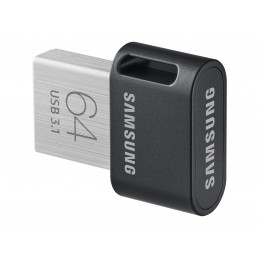 Samsung | FIT Plus | MUF-64AB/APC | 64 GB | USB 3.1 | Black/Silver