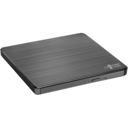 H.L Data Storage | Ultra Slim Portable DVD-Writer | GP60NB60 | Interface USB 2.0 | DVD R/RW | CD read speed 24 x | CD write spee