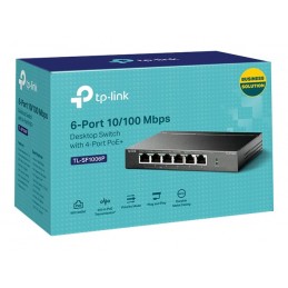 TP-LINK | Switch | TL-SF1006P | Unmanaged | Desktop | 10/100 Mbps (RJ-45) ports quantity 6 | PoE+ ports quantity 4 | Power suppl