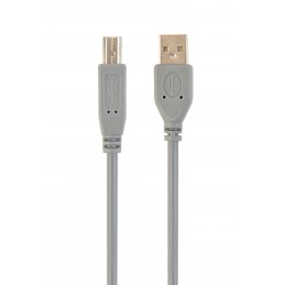 Cablexpert CCP-USB2-AMBM-6G USB 2.0 A-plug B-plug 6ft cable, grey color | Cablexpert | CCP-USB2-AMBM-6G | USB 2.0 A-plug B-plug 