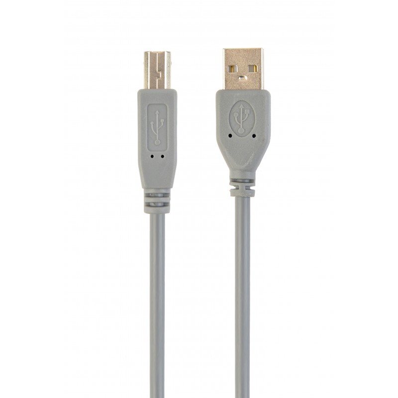 Cablexpert CCP-USB2-AMBM-6G USB 2.0 A-plug B-plug 6ft cable, grey color | Cablexpert | CCP-USB2-AMBM-6G | USB 2.0 A-plug B-plug 