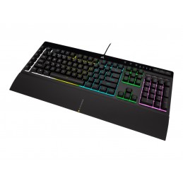 Corsair | Rubber Dome | Gaming Keyboard | K55 RGB PRO | Gaming keyboard | Wired | RGB LED light | US | Black