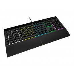 Corsair | Rubber Dome | Gaming Keyboard | K55 RGB PRO | Gaming keyboard | Wired | RGB LED light | US | Black