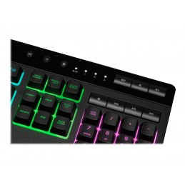 Corsair | Rubber Dome | Gaming Keyboard | K55 RGB PRO | Gaming keyboard | Wired | RGB LED light | US | Black