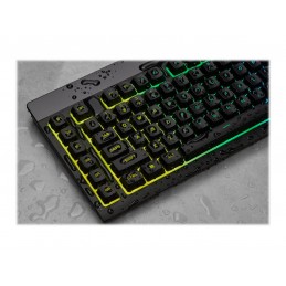 Corsair | Rubber Dome | Gaming Keyboard | K55 RGB PRO | Gaming keyboard | Wired | RGB LED light | US | Black