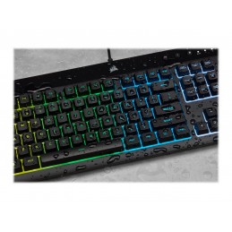 Corsair | Rubber Dome | Gaming Keyboard | K55 RGB PRO | Gaming keyboard | Wired | RGB LED light | US | Black