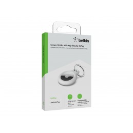 Belkin | Secure Holder with Key Ring for AirTag | white