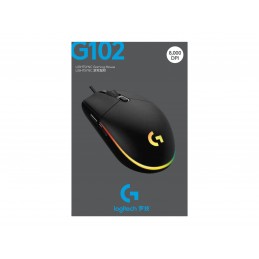 Logitech | Gaming Mouse | G102 LIGHTSYNC | Wired | USB | Black