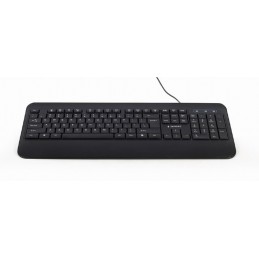 Gembird | Multimedia Keyboard | KB-UML-03 | Multimedia | Wired | US | Black