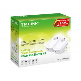 TP-LINK | AV1300 Gigabit Passthrough Powerline Starter Kit | TL-PA8010P KIT | 1300 Mbit/s | Ethernet LAN (RJ-45) ports 1 | No Wi