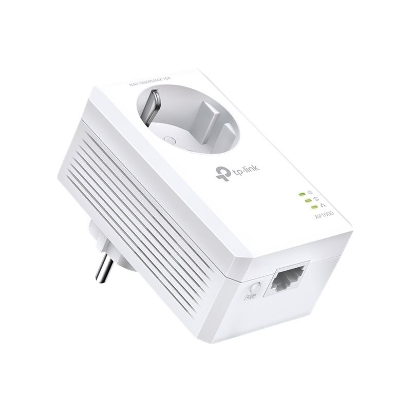 TP-LINK | AV1000 Gigabit Passthrough Powerline Adapter | TL-PA7017P | 1000 Mbit/s | Ethernet LAN (RJ-45) ports 1 | No Wi-Fi | Ex