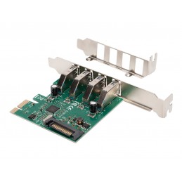 Digitus | USB 3.0, 4 Port, PCI Express Add-On card 4 Ports A/F External, VL805 chipset | DS-30221-1