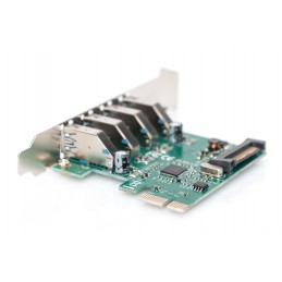 Digitus | USB 3.0, 4 Port, PCI Express Add-On card 4 Ports A/F External, VL805 chipset | DS-30221-1