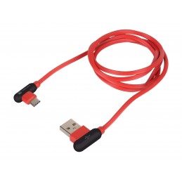 Natec Prati, Angled USB Type C to Type A Cable 1m, Red | Natec | Angled USB Type C to USB Type A | Prati | USB Type C | USB Type