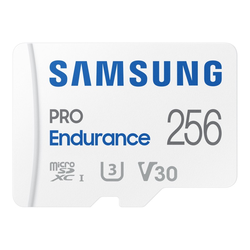 Samsung | PRO Endurance | MB-MJ256KA/EU | 256 GB | MicroSD Memory Card | Flash memory class U3, V30, Class 10 | SD adapter