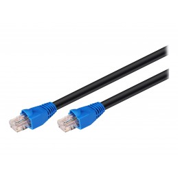 CAT 6 Outdoor-patch cable U/UTP | 94389 | Prewired, unshielded LAN cable with RJ45 plugs for connecting network components Doubl