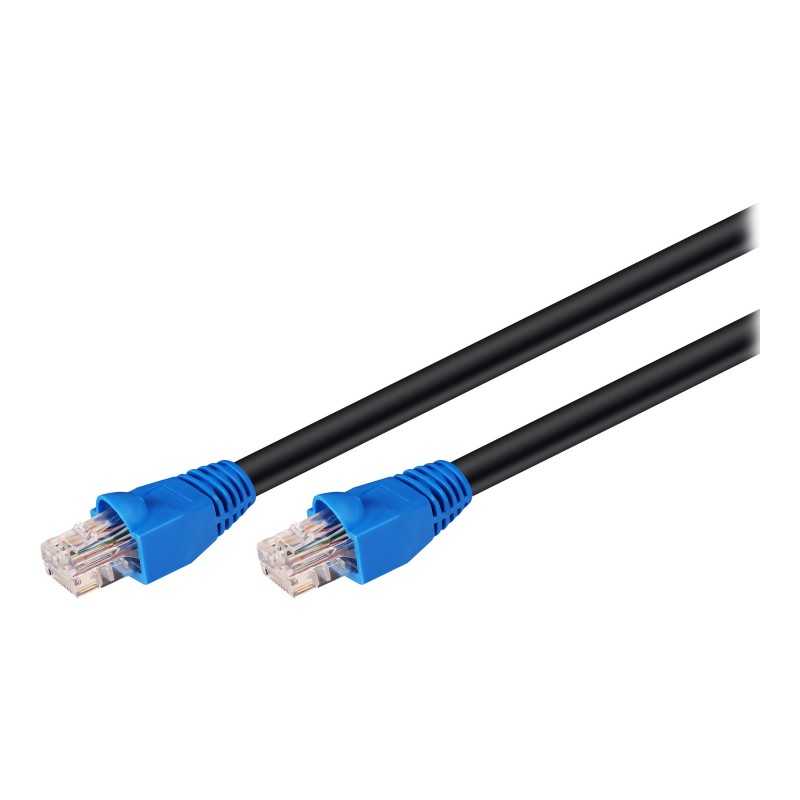 CAT 6 Outdoor-patch cable U/UTP | 94389 | Prewired, unshielded LAN cable with RJ45 plugs for connecting network components Doubl