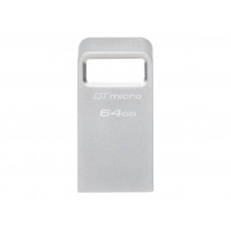 Kingston | USB 3.2 Flash Drive | DataTraveler micro | 64 GB | USB 3.2 | Silver