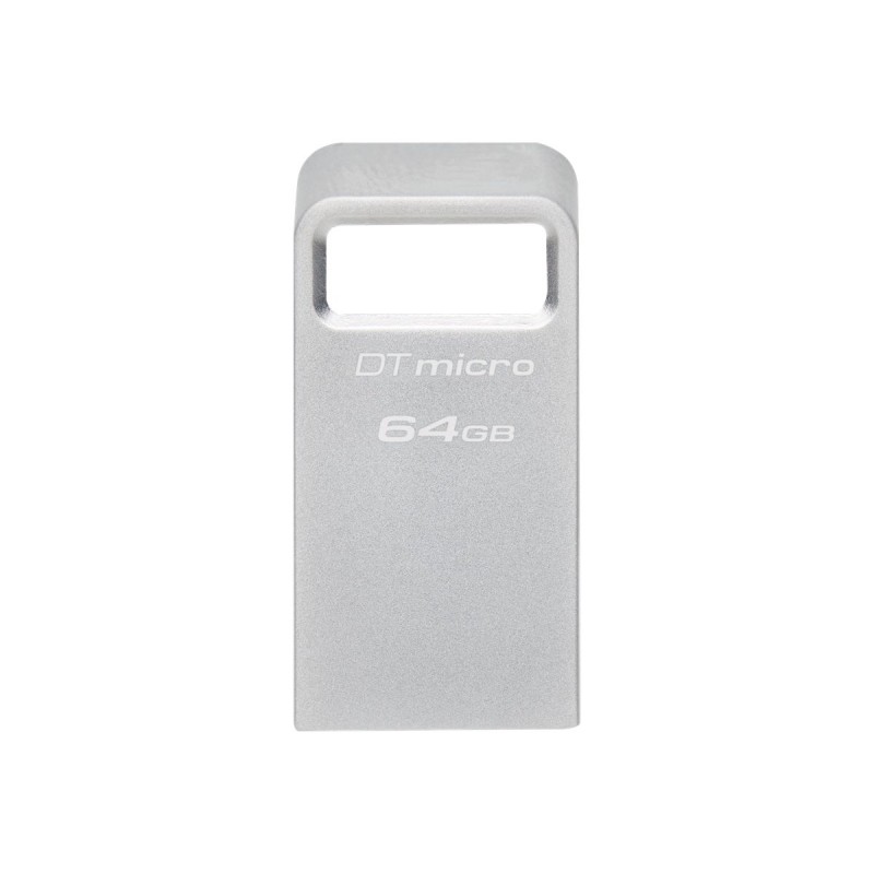 Kingston | USB 3.2 Flash Drive | DataTraveler micro | 64 GB | USB 3.2 | Silver