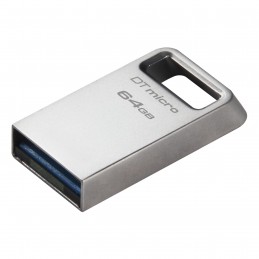 Kingston | USB 3.2 Flash Drive | DataTraveler micro | 64 GB | USB 3.2 | Silver