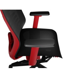 Genesis Ergonomic Chair Astat 700 Base material Aluminum Castors material: Nylon with CareGlide coating | 700 | Black/Red