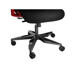 Genesis Ergonomic Chair Astat 700 Base material Aluminum Castors material: Nylon with CareGlide coating | 700 | Black/Red