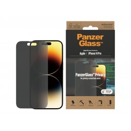 PanzerGlass | Screen protector | Apple | iPhone 14 Pro | Glass | Black | Classic Fit | Privacy