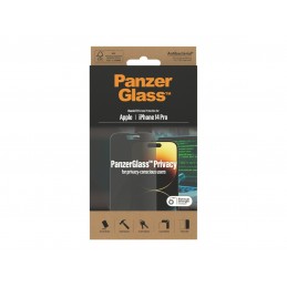 PanzerGlass | Screen protector | Apple | iPhone 14 Pro | Glass | Black | Classic Fit | Privacy