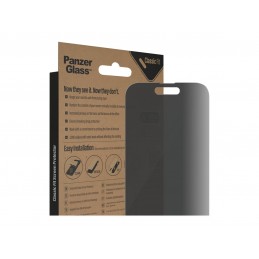 PanzerGlass | Screen protector | Apple | iPhone 14 Pro | Glass | Black | Classic Fit | Privacy