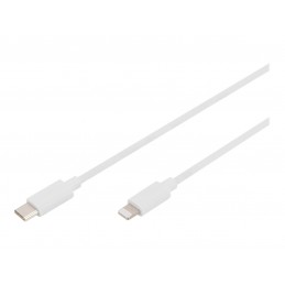 Digitus | Lightning to USB-C data/charging cable | DB-600109-020-W | USB-C to Lightning Apple Lightning 8-pin | USB C