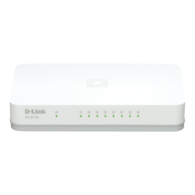 D-Link | Switch | GO-SW-8G/E | Unmanaged | Desktop | Gigabit Ethernet (copper) ports quantity 8