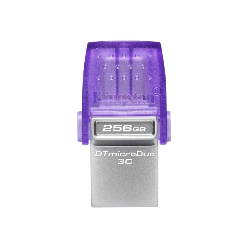 Kingston | DataTraveler | DT Micro Duo 3C | 256 GB | USB Type-C and Type-A | Purple