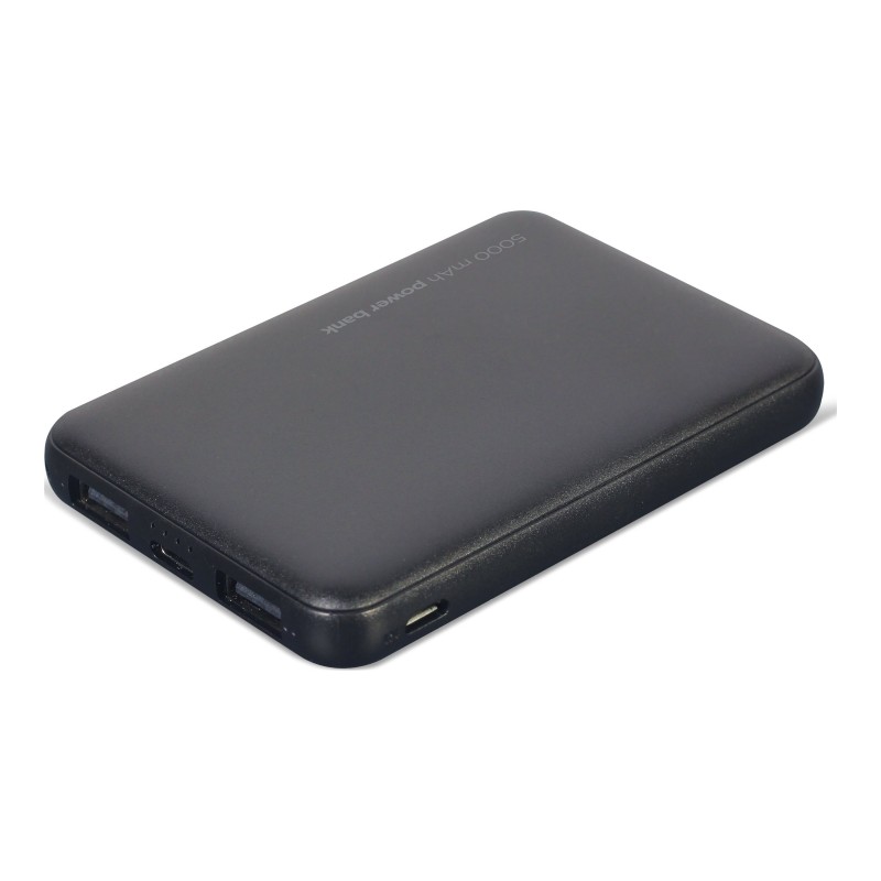 Gembird | Power Bank | PB05-02 | 5000 mAh | 2 x USB-AF | Black