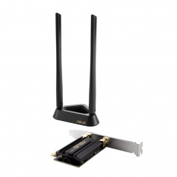 Tri Band PCI-E WiFi 6E | PCE-AXE59BT | 802.11ax | 574/2402/2042574/2402/2042 Mbit/s | Mesh Support No | MU-MiMO No | No mobile b