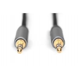 Digitus | AUX Audio Cable Stereo | DB-510110-018-S | 3.5 mm jack to 3.5 mm jack 3.5mm stereo plug | 3.5mm stereo plug