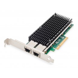 Digitus | 10Gbps Dual Port Ethernet Server adapter PCIe X8, Intel X540 BT2 | DN-10163