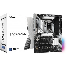 ASRock | B760 PRO RS/D4 | Processor family Intel | Processor socket LGA1700 | DDR4 DIMM | Memory slots 4 | Supported hard disk d