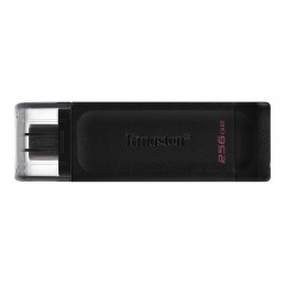 Kingston | USB Flash Drive | DataTraveler 70 | 256 GB | USB 3.2 Gen 1 Type-C | Black