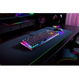 Razer | Mechanical Gaming Keyboard | BlackWidow V4 X | Mechanical Gaming Keyboard | Wired | Russian | Black | Green Mechanical S