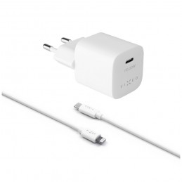 Fixed | Mini USB-C Travel Charger USB-C/Lightning Cable