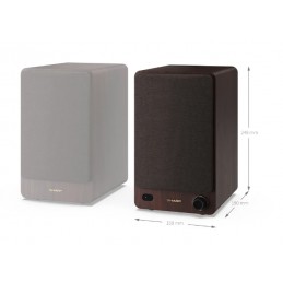 Sharp CP-SS30 Bookshelf Speakers, Brown | Sharp | Speakers | CP-SS30(BR) Bookshelf | 60 W | Bluetooth | Brown | Wireless connect