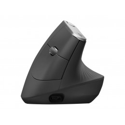 Logitech | Ergonomic Mouse | MX VERTICAL | Wireless | USB, Bluetooth | Graphite