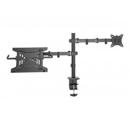 Digitus | Desk Mount | DA-90436 | Tilt, swivel, height adjustment, rotate | Maximum weight (capacity) 9 kg | Black