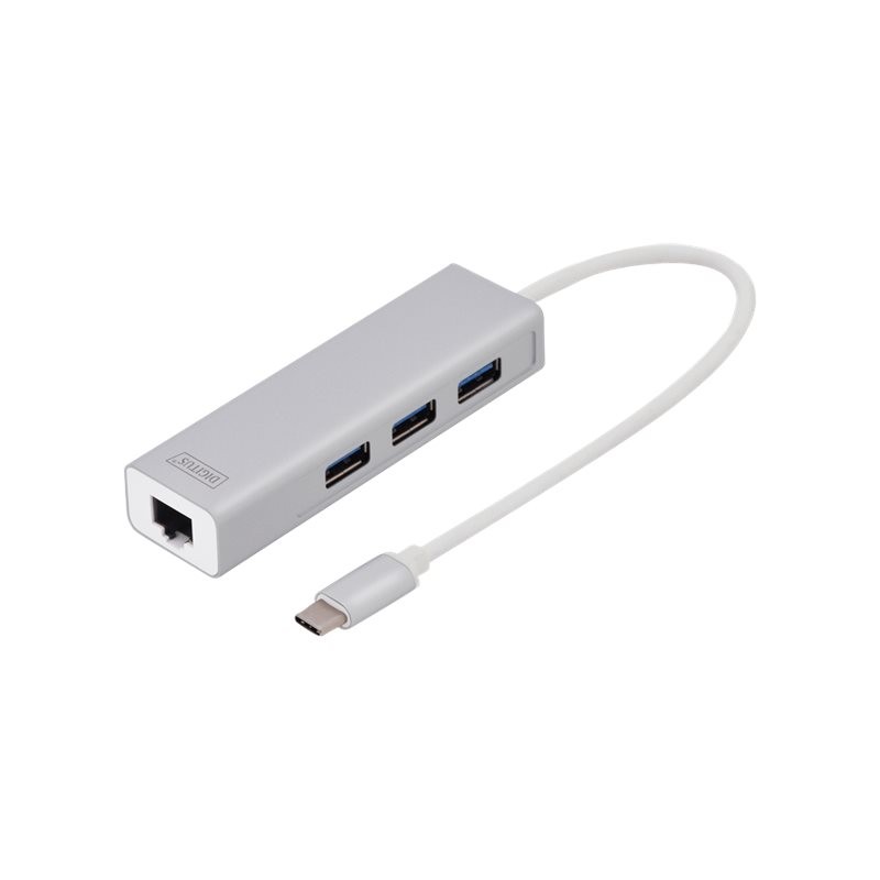 Digitus | USB Type-C 3-Port Hub + Gigabit Ethernet