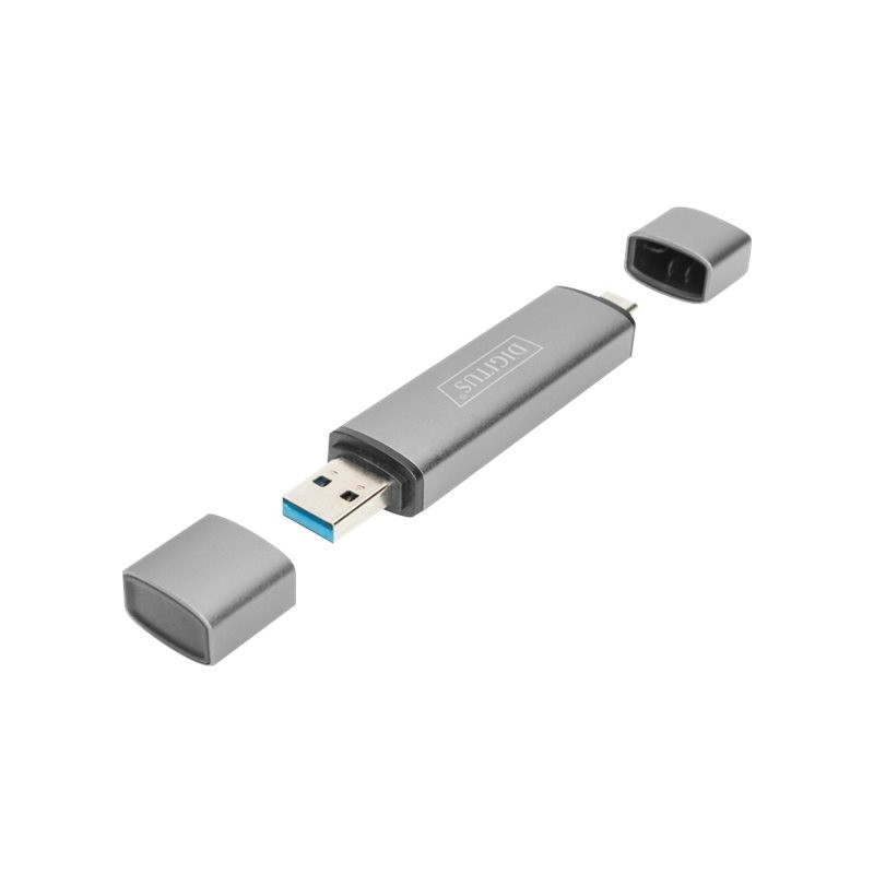 DIGITUS Dual Card Reader Hub USB-C / USB 3.0, OTG | Digitus | Card reader - USB 3.0/USB-C | DA-70886