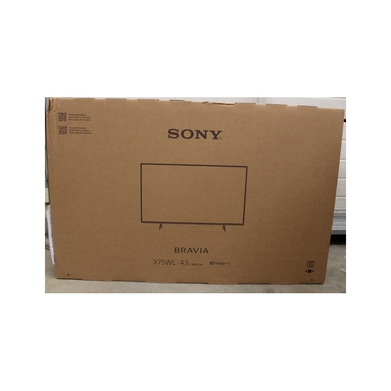 Sony | KD43X75WL | 43" (108cm) | Android | QFHD | Black | DAMAGED PACKAGING