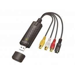 Logilink | USB 2.0 A/V grabber, USB-A/M to 3x RCA + Mini-DIN 5/F, Windows 11 | VG0030A