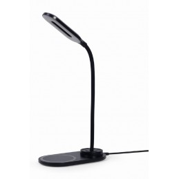 Gembird TA-WPC10-LED-01 Desk lamp with wireless charger, Black | Cold white, warm white, natural 2893-7072 K | Phone or tablet w