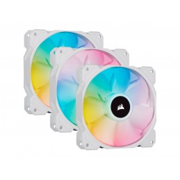 Corsair | 120mm White PWM Fan, Triple Pack with Lighting Node CORE | iCUE SP120 RGB ELITE Performance | Case Fan