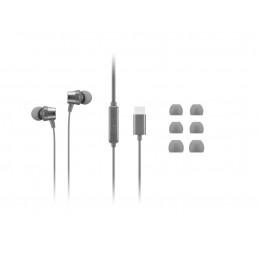 Lenovo | 300 USB-C In-Ear Headphone | GXD1J77353 | Built-in microphone | Wired | Grey